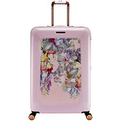 Ted Baker Adaya Hanging Gardens 4-Wheel 79.5cm Suitcase, Pink